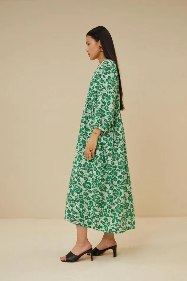 ByBar Jurken Vrouwelijk Ravi Batik Flower Dress Batik Flower Print ByBar Jurken Vrouwelijk Ravi Batik Flower Dress Batik Flower Print