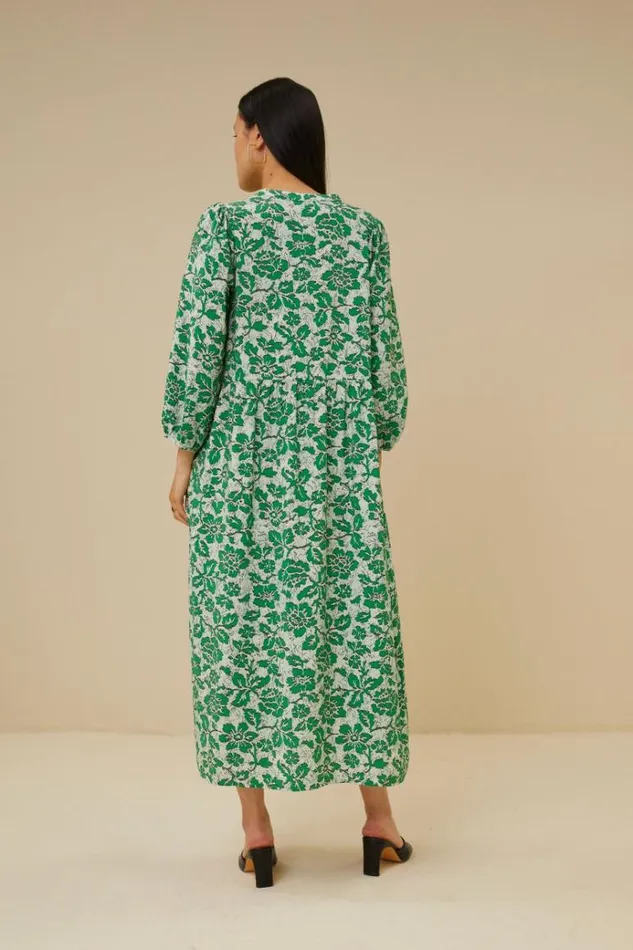 ByBar Jurken Vrouwelijk Ravi Batik Flower Dress Batik Flower Print ByBar Jurken Vrouwelijk Ravi Batik Flower Dress Batik Flower Print