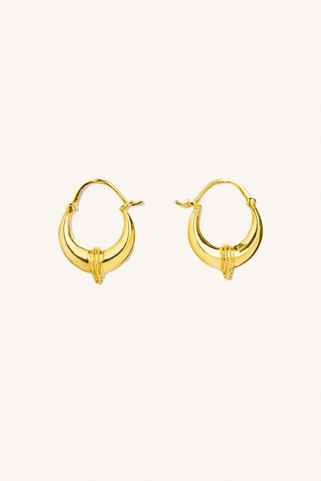 ByBar Sieraden Vrouwelijk Pd Sam Earring M Gold ByBar Sieraden Vrouwelijk Pd Sam Earring M Gold