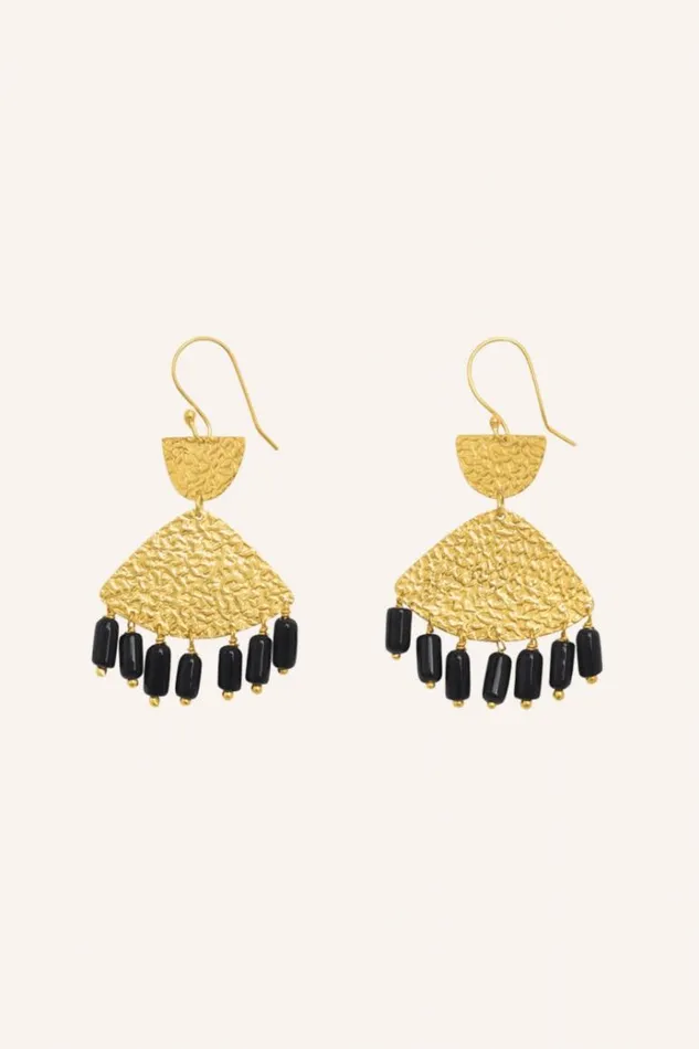 ByBar Sieraden Vrouwelijk Ravi Earring Black ByBar Sieraden Vrouwelijk Ravi Earring Black