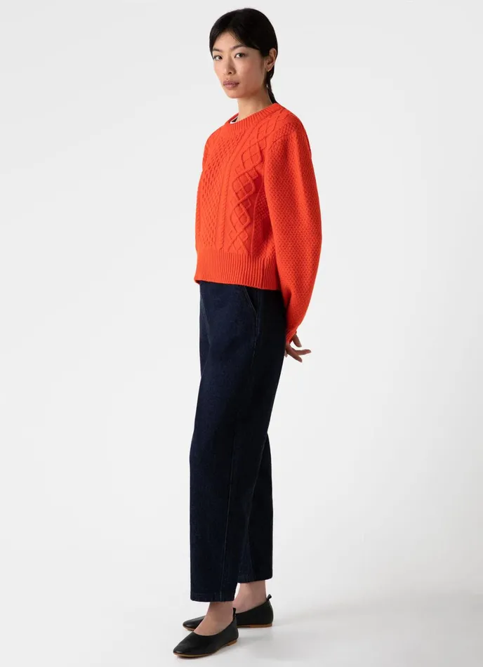 Cable Knit Jumper Magma Women SUNSPEL Knitwear