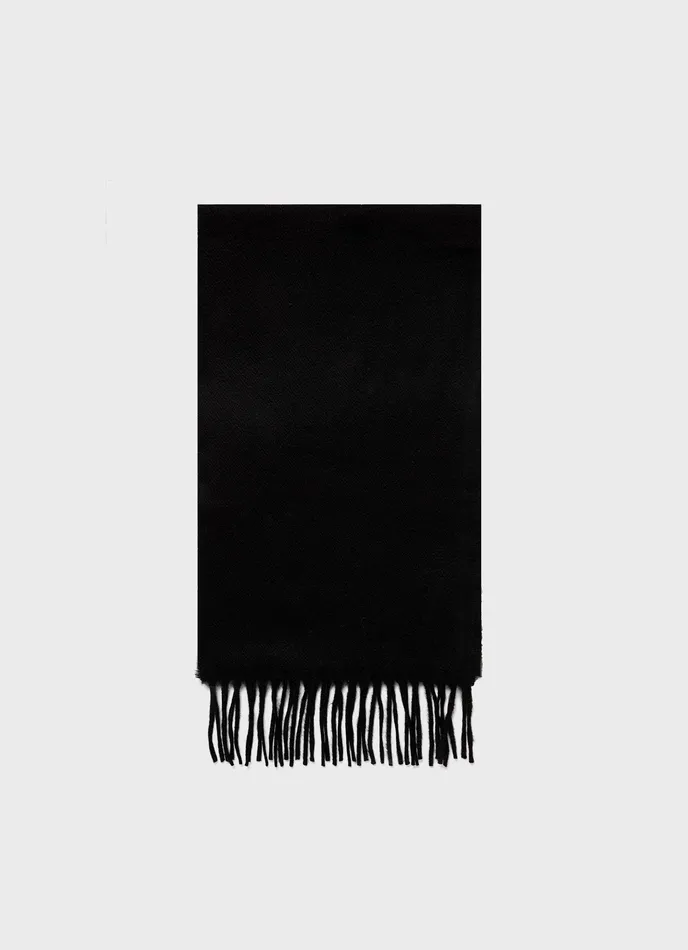 Cashmere Woven Scarf Black Hats Scarves Gloves ussunspel MenWomen