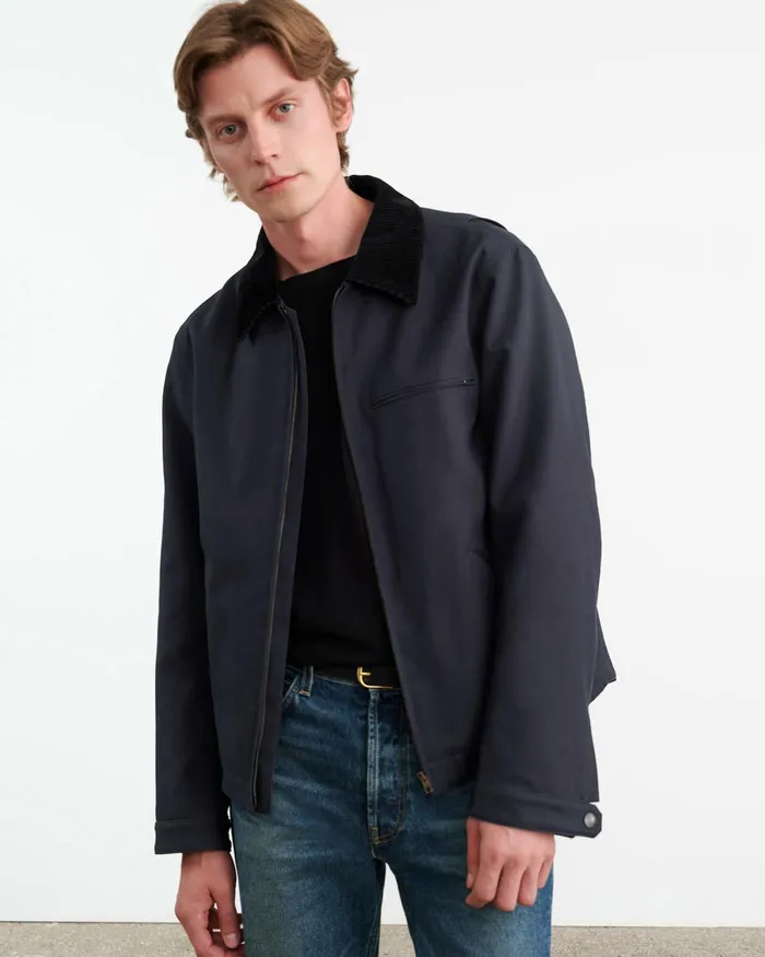 CASPIAN JACKET Dark Navy Men Nili Lotan Jackets and Coats