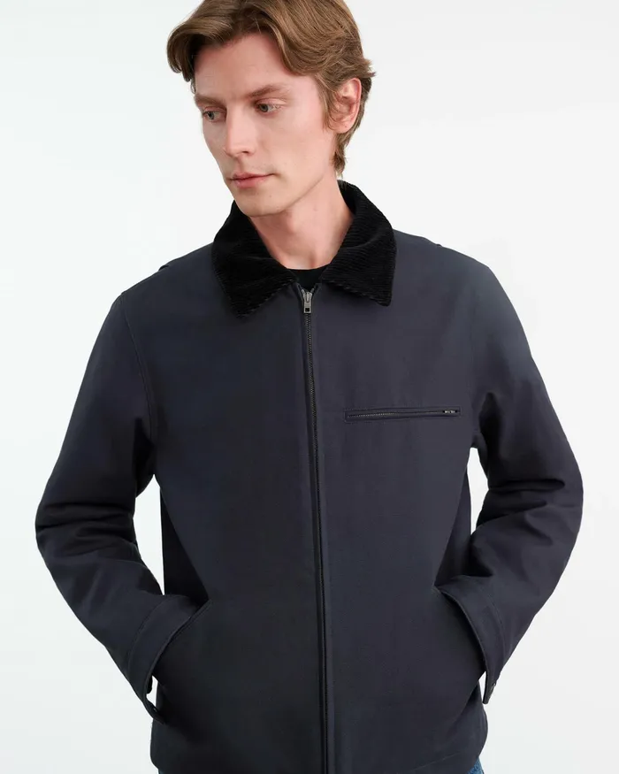 CASPIAN JACKET Dark Navy Men Nili Lotan Jackets and Coats