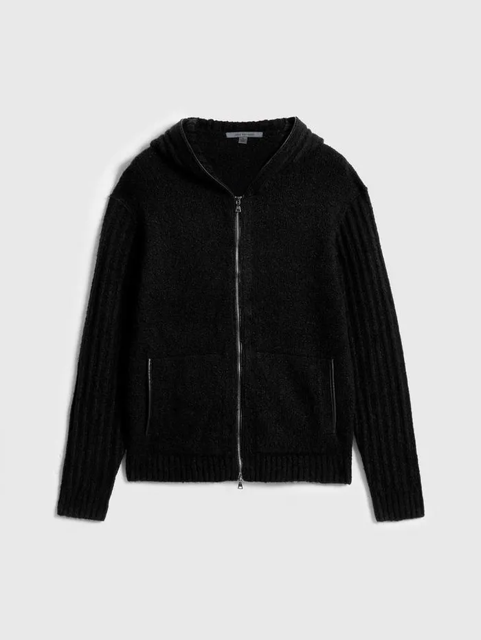 CATHERINE HOODIE Black Men John Varvatos Sweaters