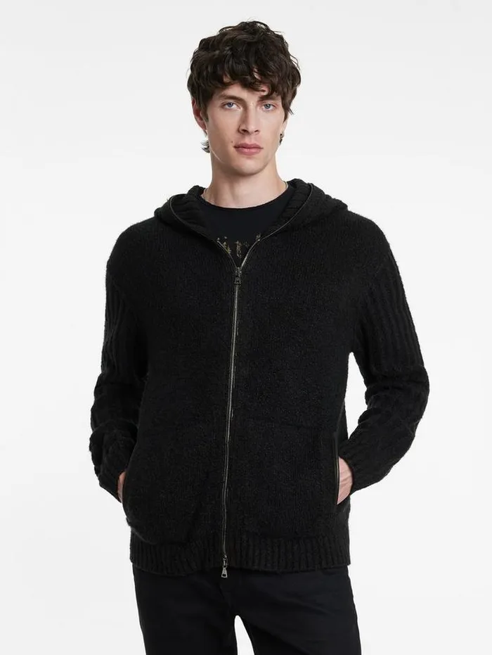 CATHERINE HOODIE Black Men John Varvatos Sweaters