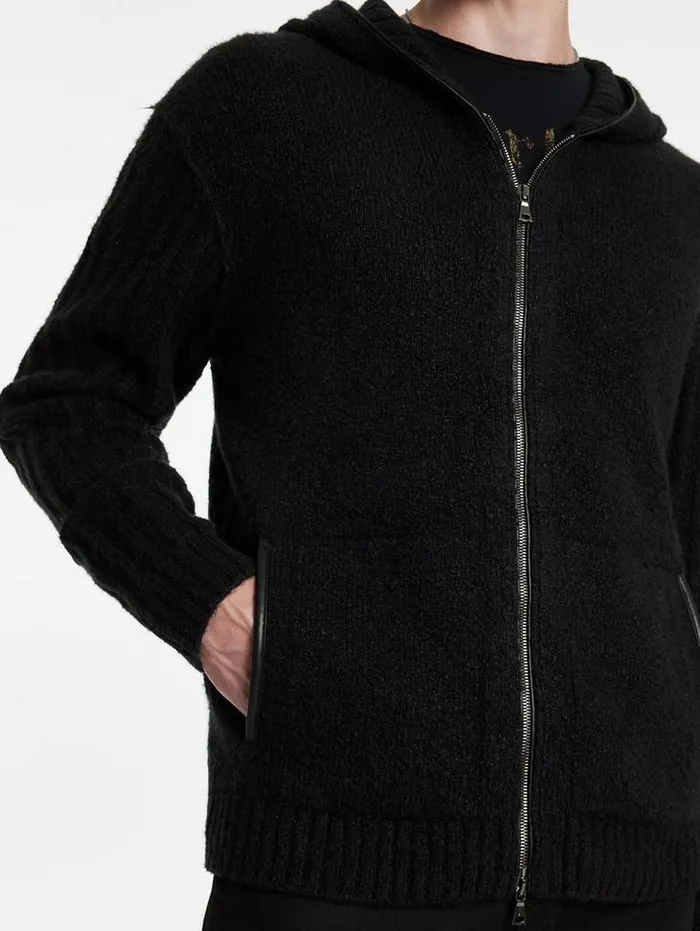 CATHERINE HOODIE Black Men John Varvatos Sweaters