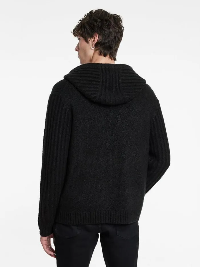 CATHERINE HOODIE Black Men John Varvatos Sweaters