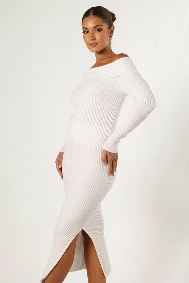 Charlotte Knitted Set White Women Matching Sets Petal and Pup