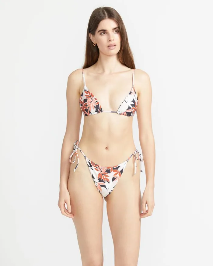 Check Mate Full Bikini Bottom 8211 Electric Coral Womens Volcom Swim
