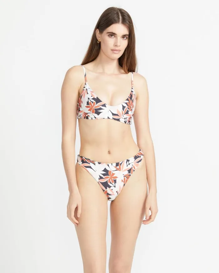Check Mate Skimpy Bikini Bottom 8211 Electric Coral Womens Volcom Swim