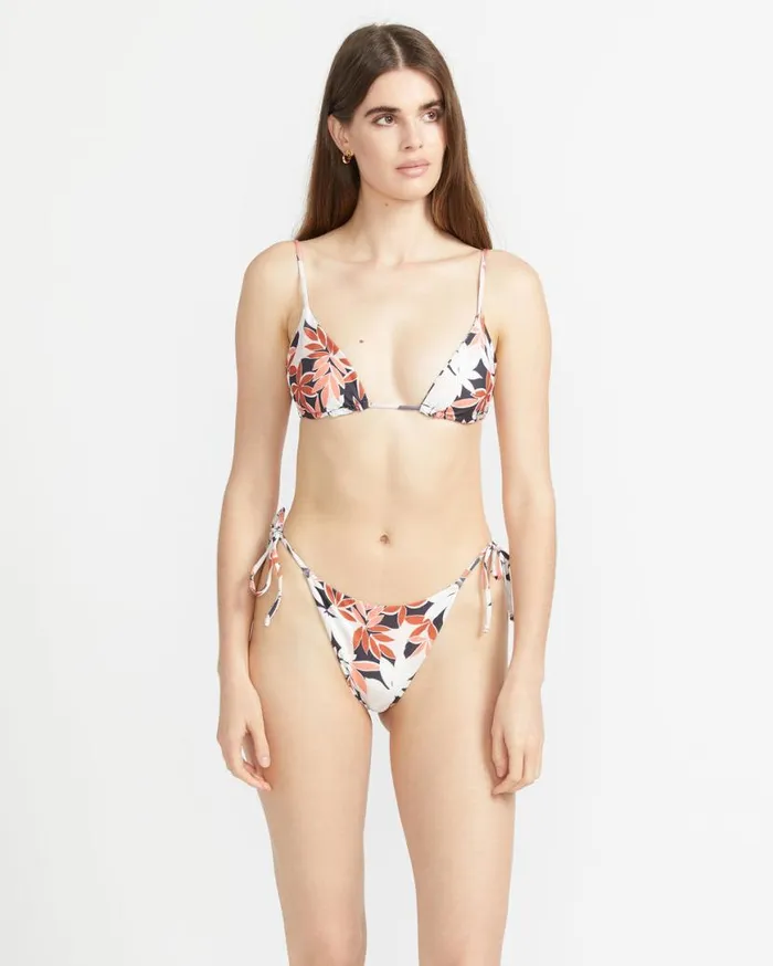 Check Mate Tri Bikini Top 8211 Electric Coral Womens Volcom Bikinis