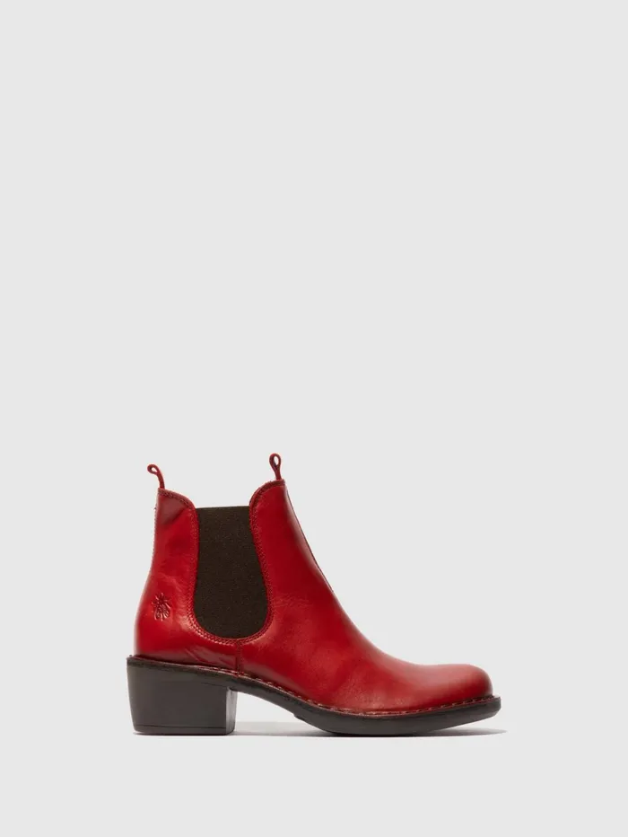 Chelsea Ankle Boots MEME030FLY RED Women Fly London Ankle Boots
