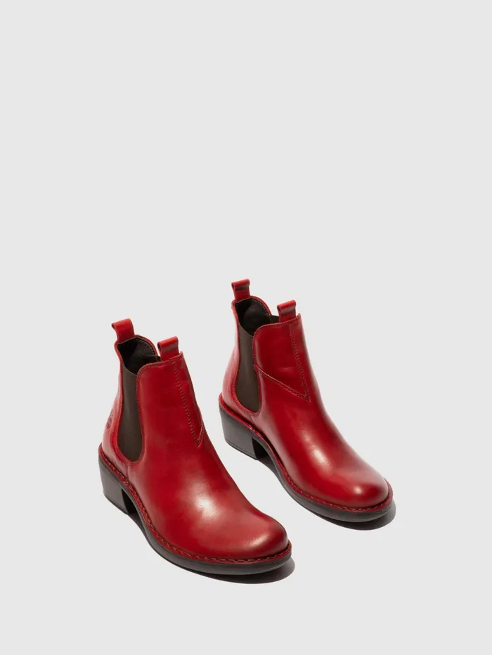 Chelsea Ankle Boots MEME030FLY RED Women Fly London Ankle Boots