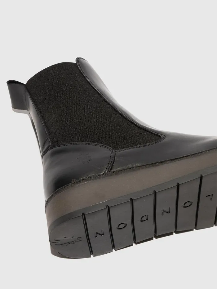 Chelsea Ankle Boots RUBA100FLY BLACK Women Fly London Ankle Boots