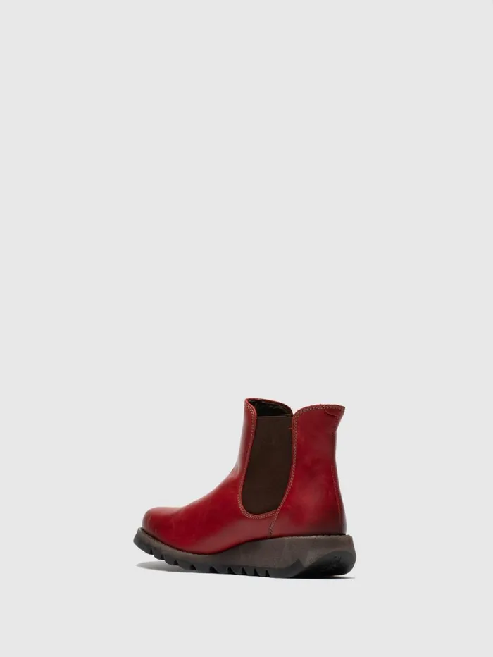 Chelsea Ankle Boots SALV RED Women Fly London Ankle Boots