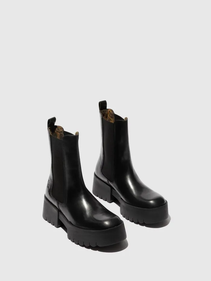 Chelsea Boots EREL007FLY BLACK Women Fly London Boots