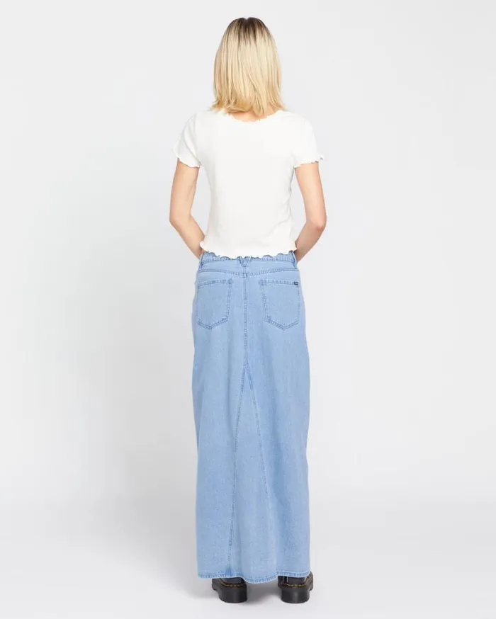 Chill Trap Skirt 8211 China Blue Womens Volcom Bottoms