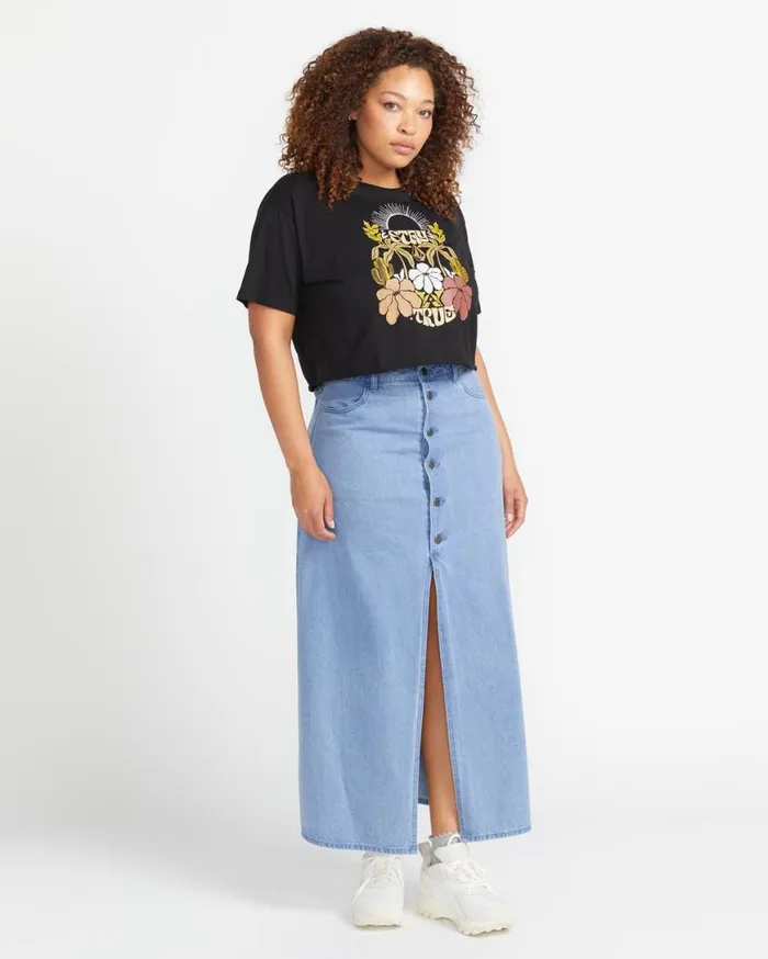 Chill Trap Skirt 8211 China Blue Womens Volcom Bottoms
