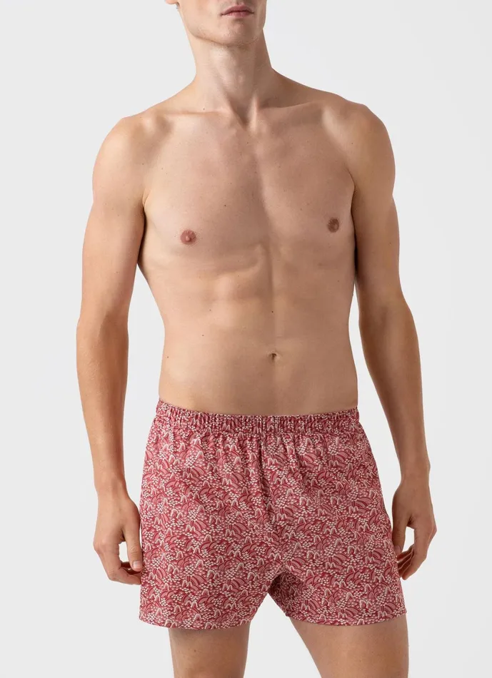 Classic Boxer Shorts In Liberty Fabric Japanese Floral Men SUNSPEL Boxer Shorts