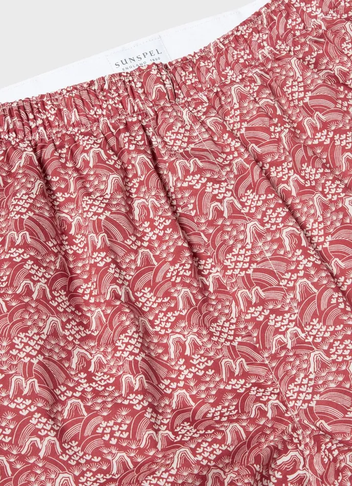 Classic Boxer Shorts In Liberty Fabric Japanese Floral Men SUNSPEL Boxer Shorts