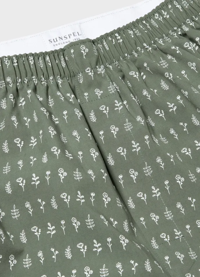 Classic Boxer Shorts Thyme Mini Florals Men SUNSPEL Boxer Shorts