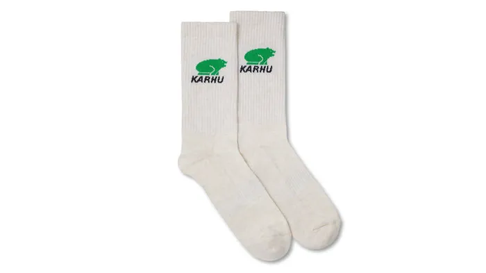 Classic Logo Sock Lily White Island Green Men Karhu Socks