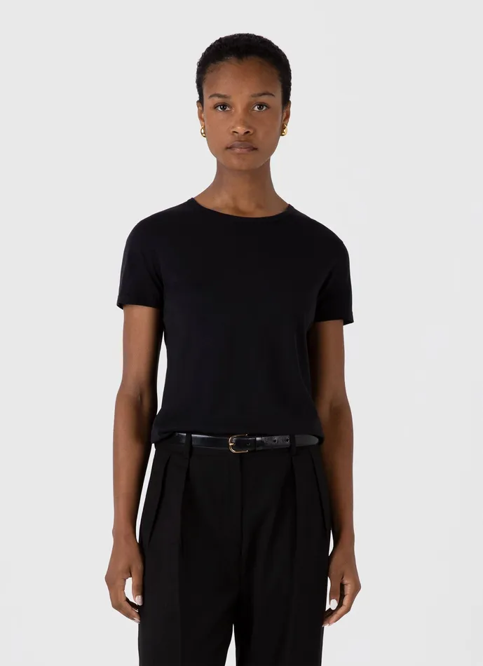 Classic Tshirt Black Tshirts and Tops ussunspel Women