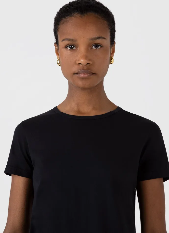 Classic Tshirt Black Tshirts and Tops ussunspel Women Classic Tshirt Black Tshirts and Tops ussunspel Women