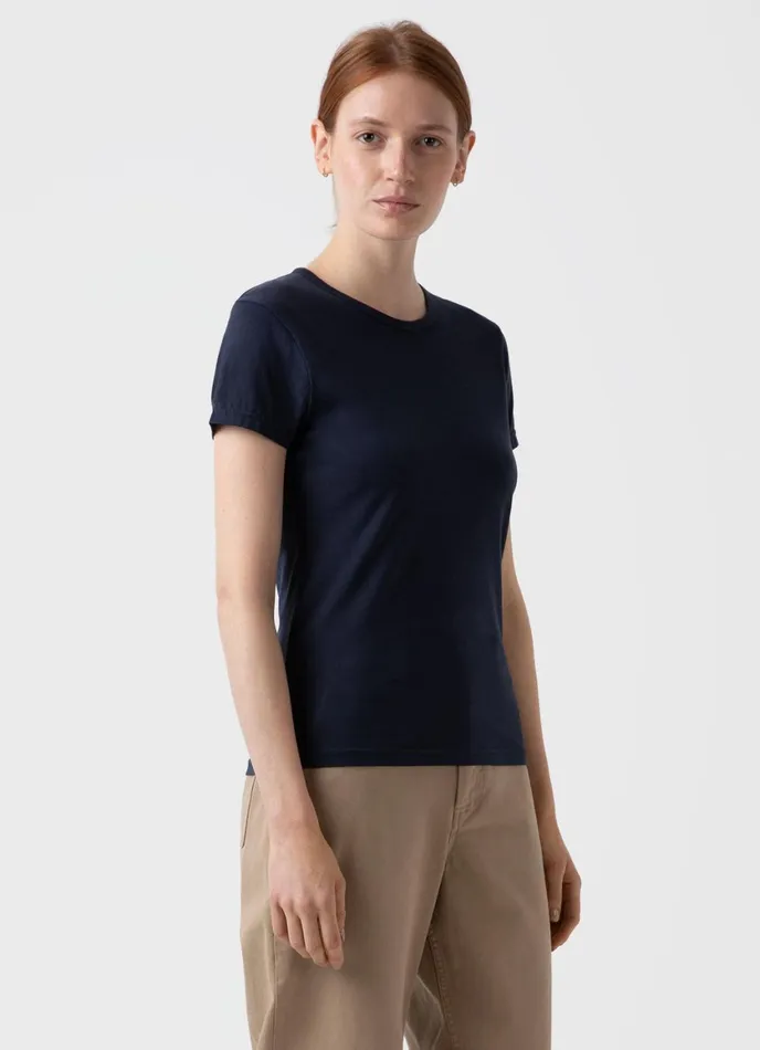 Classic Tshirt Navy Women SUNSPEL Tshirts and Tops