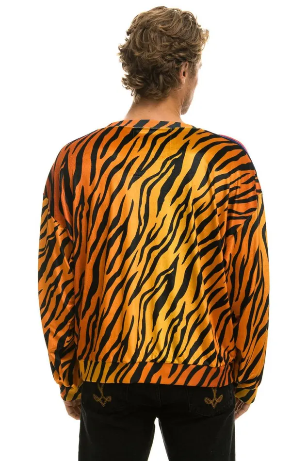 Classic Velvet Relaxed Sweatshirt 8211 Tiger WomenMen Aviator Nation Sweatshirts