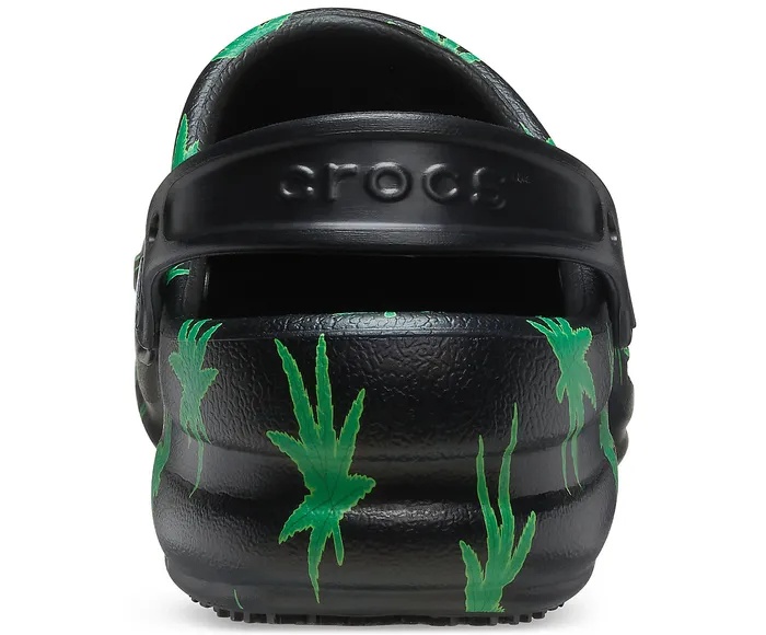 Clogs Crocs WomenMen Bistro Graphic Clog Black Green
