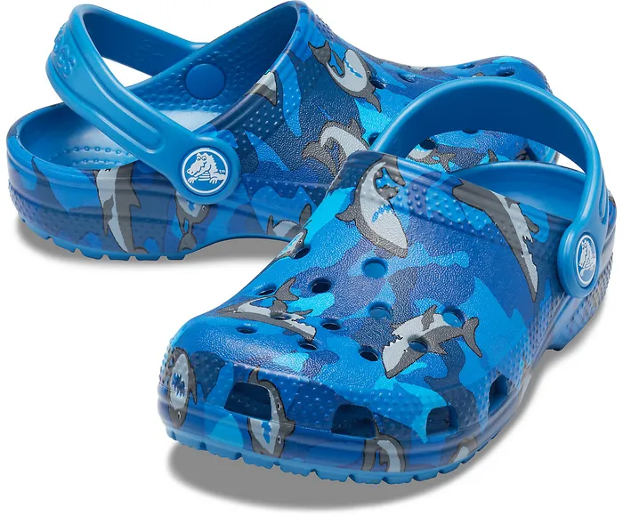 Clogs GirlsBoys Kids8217 Classic Shark Clog Prep Blue Crocs
