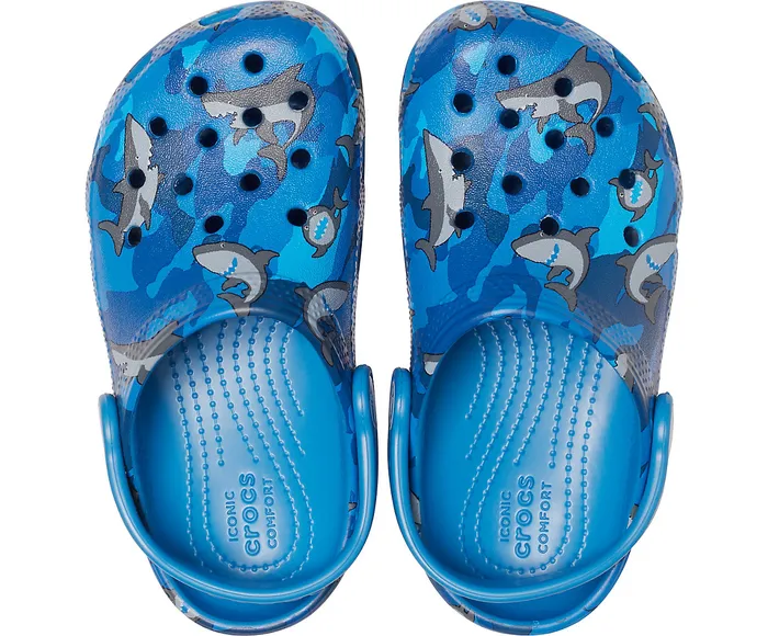Clogs GirlsBoys Kids8217 Classic Shark Clog Prep Blue Crocs