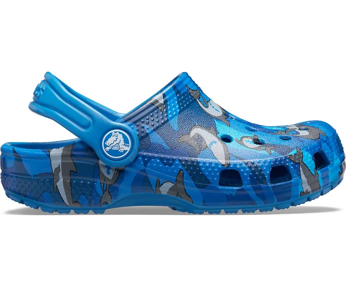 Clogs GirlsBoys Kids8217 Classic Shark Clog Prep Blue Crocs