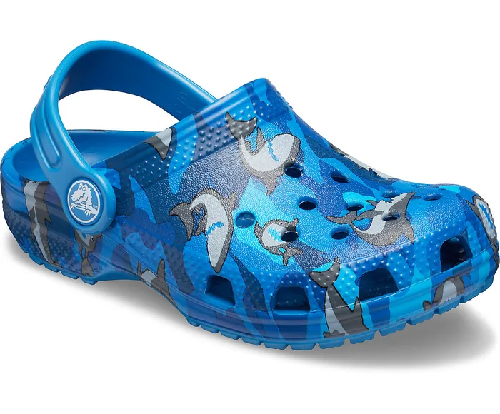 Clogs GirlsBoys Kids8217 Classic Shark Clog Prep Blue Crocs