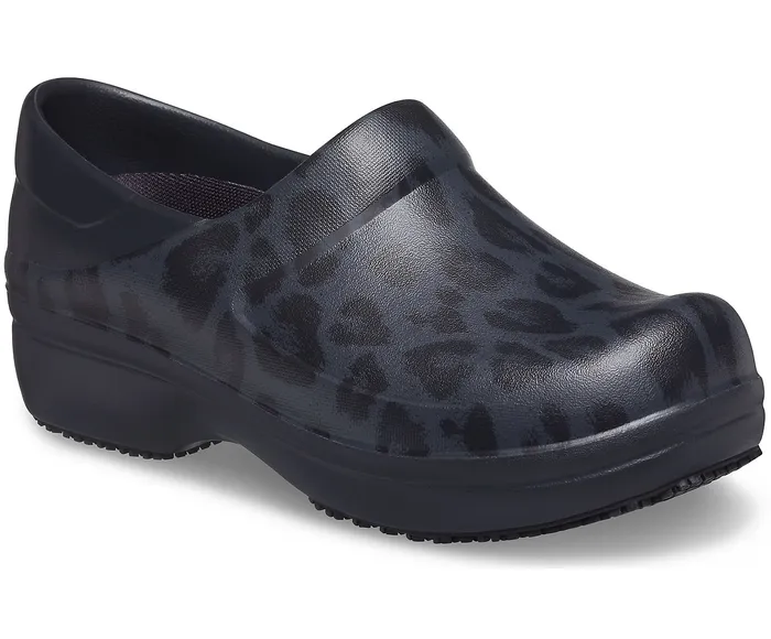 Clogs Women Neria Pro II Graphic Clog Black Leopard Crocs