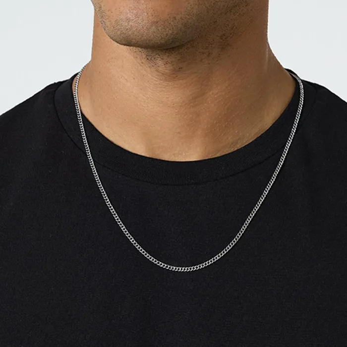 Closure London 3MM Chain Necklace Silver Men Jewellery