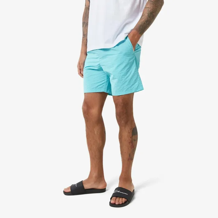 Closure London Crinkle Swimshort Aqua Men Shorts