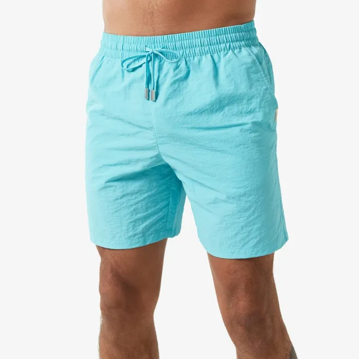 Closure London Crinkle Swimshort Aqua Men Shorts