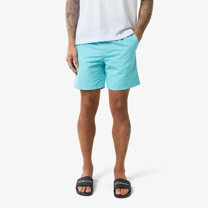 Closure London Crinkle Swimshort Aqua Men Shorts