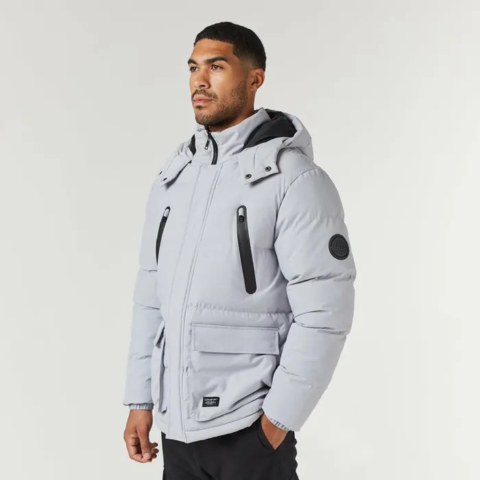 Closure London Expedition Parka Jacket Ice Grey Men Coats and Jackets