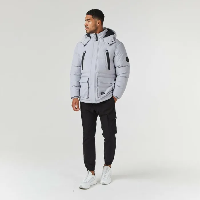 Closure London Expedition Parka Jacket Ice Grey Men Coats and Jackets
