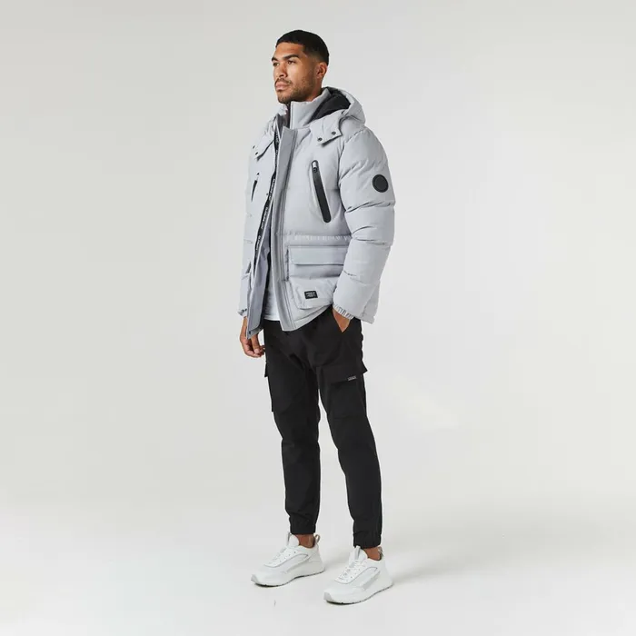 Closure London Expedition Parka Jacket Ice Grey Men Coats and Jackets