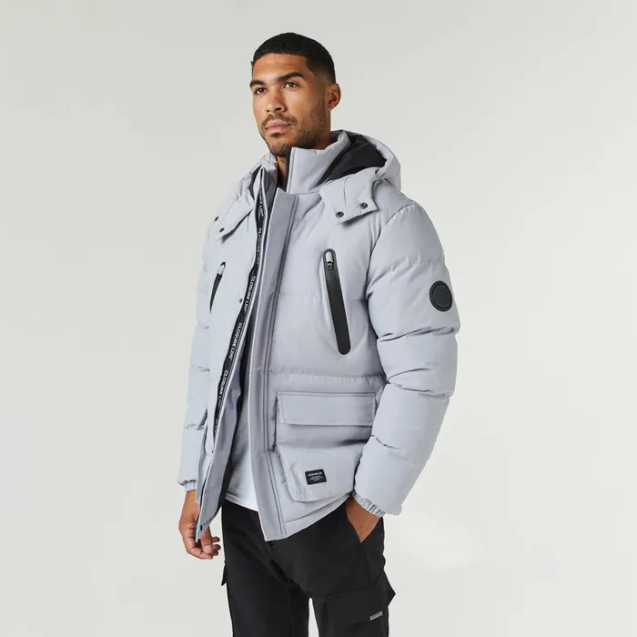 Closure London Expedition Parka Jacket Ice Grey Men Coats and Jackets
