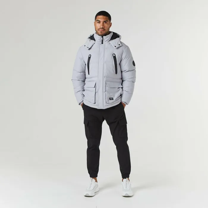 Closure London Expedition Parka Jacket Ice Grey Men Coats and Jackets