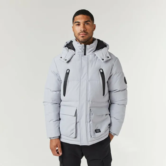 Closure London Expedition Parka Jacket Ice Grey Men Coats and Jackets