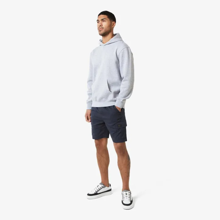 Closure London Hoodie Cargo Short Twinset Light Marl Navy Men Twinsets