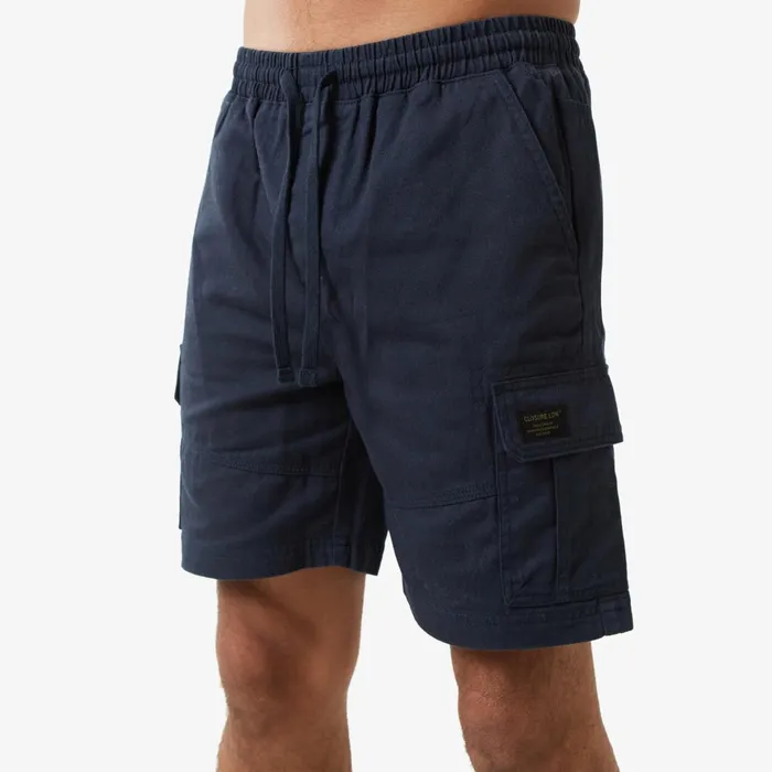 Closure London Hoodie Cargo Short Twinset Light Marl Navy Men Twinsets
