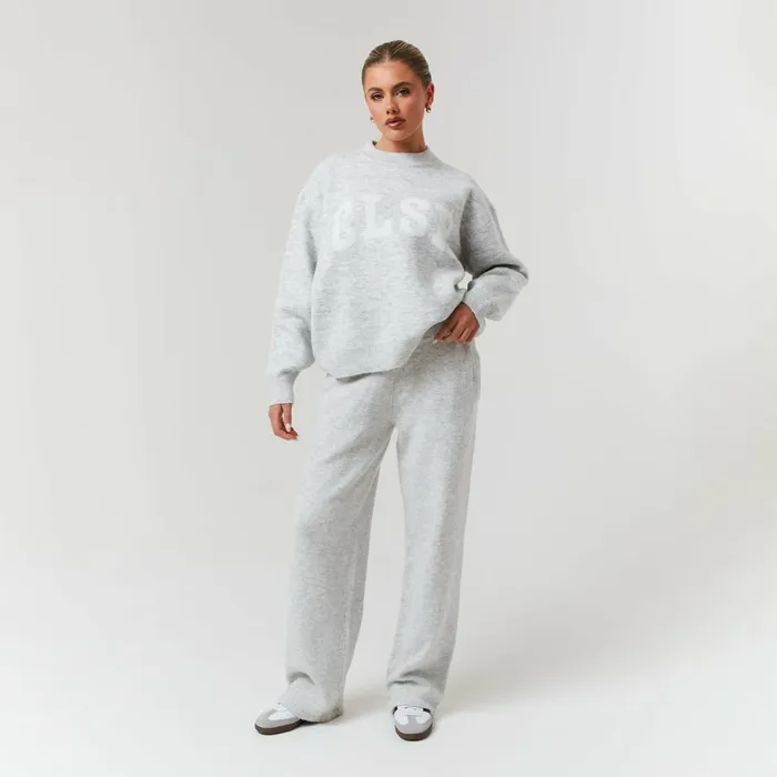 Closure London Knit Crewneck Light Grey Marl Women Knitwear